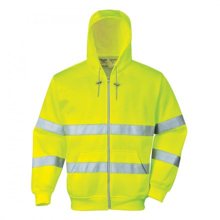 B305 Hi-Vis zipzáros pulóver