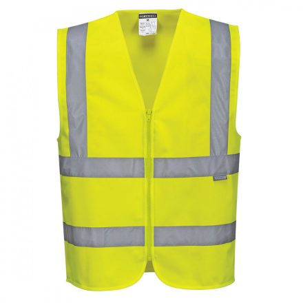 C375 Hi-Vis zippzáras mellény