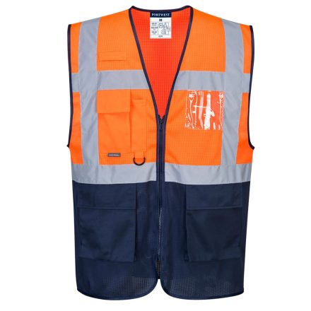 C377 Hi-Vis kéttónusú MeshAir Executive mellény