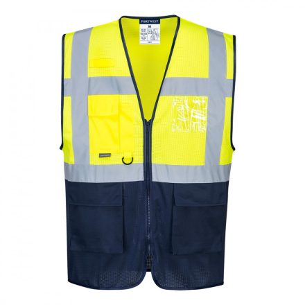 C377 Hi-Vis kéttónusú MeshAir Executive mellény