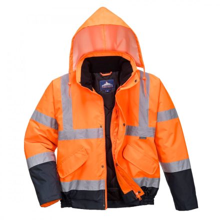 S266 Hi-Vis kéttónusú bomber kabát