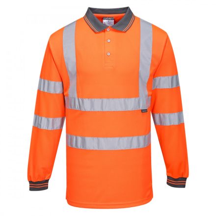 S277 Hi-Vis hosszú ujjú pólóing, narancs színű