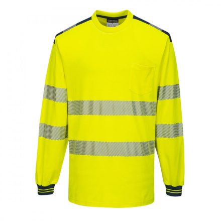 T185 PW3 Hi-Vis hosszú ujjú póló